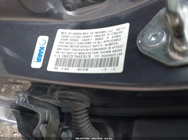 19XFC2F75HE078178 2017 HONDA CIVIC - Image 8