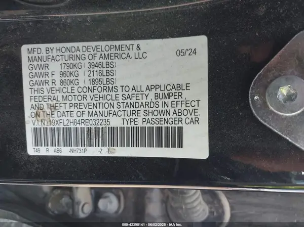 19XFL2H84RE032235 2024 HONDA CIVIC - Image 8