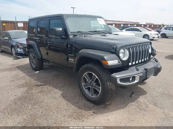 1C4HJXDNXKW553558 VIN - 2019 JEEP WRANGLER UNLIMITED SPORT GOLD