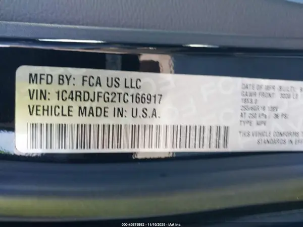 1C4RDJFG2TC166917 2026 DODGE DURANGO - Image 5