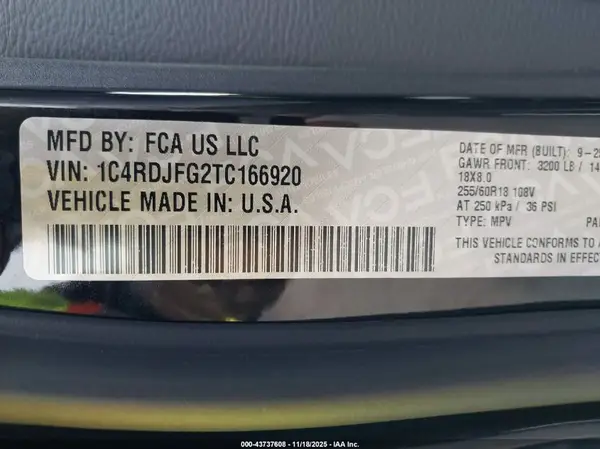 1C4RDJFG2TC166920 2026 DODGE DURANGO - Image 5