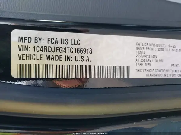 1C4RDJFG4TC166918 2026 DODGE DURANGO - Image 5