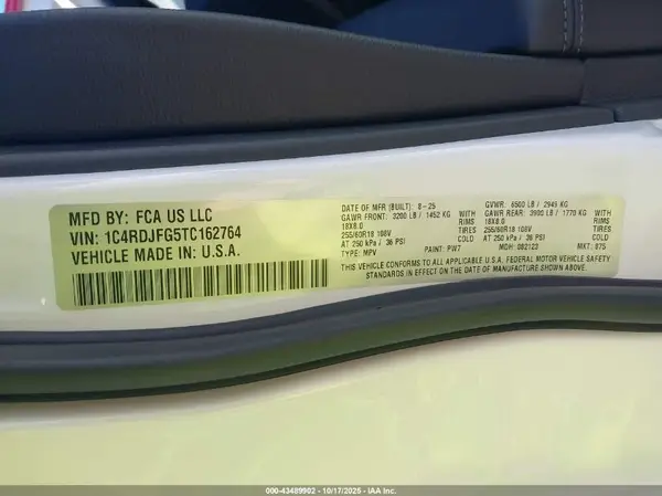 1C4RDJFG5TC162764 2026 DODGE DURANGO - Image 5