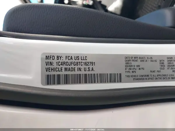 1C4RDJFG8TC162791 2026 DODGE DURANGO - Image 5