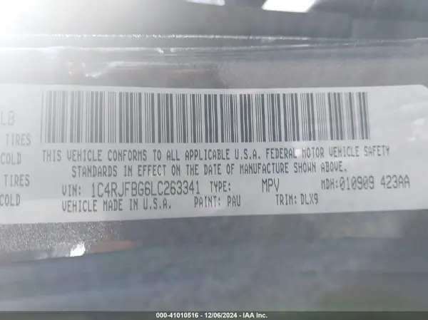 1C4RJFBG6LC263341 2020 JEEP GRAND CHEROKEE - Image 8