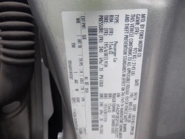 1FADP3E21GL322377 2016 FORD FOCUS - Image 1