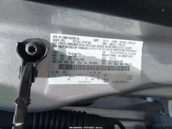 1FADP3F27GL253449 2016 FORD FOCUS - Image 8