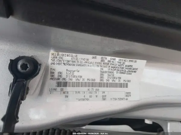 1FADP3K25GL286648 2016 FORD FOCUS - Image 8