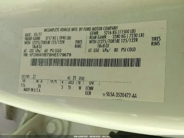 1FD8W3BT9HED79679 2017 FORD F350 - Image 8