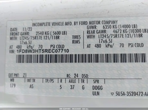 1FD8W3HT5REC07710 2024 FORD F350 - Image 8