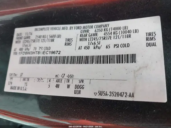1FD8W3HT8HEC19672 2017 FORD F350 - Image 8