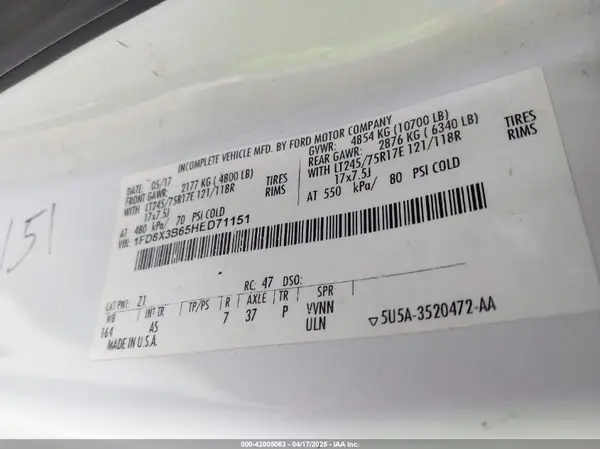 1FD8X3B65HED71151 2017 FORD F350 - Image 8