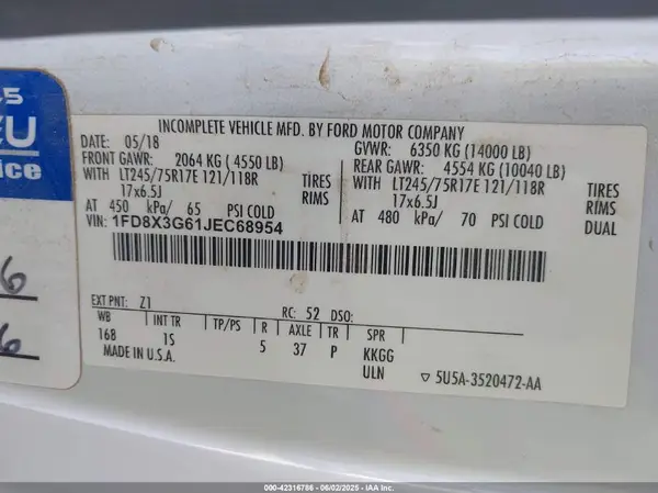 1FD8X3G61JEC68954 2018 FORD F350 - Image 4