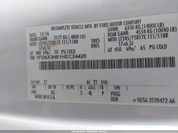 1FD8X3H61HEC24428 2017 FORD F350 - Image 8