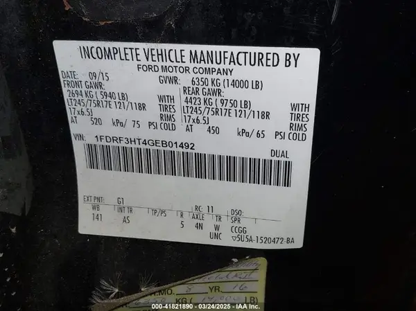 1FDRF3HT4GEB01492 2016 FORD F350 - Image 8
