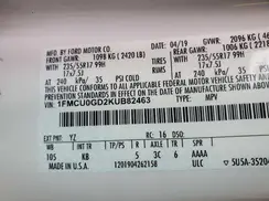 1FMCU0GD2KUB82463 2019 FORD ESCAPE
