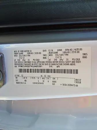1FMCU0GD7KUA65381 2019 FORD ESCAPE - Image 8