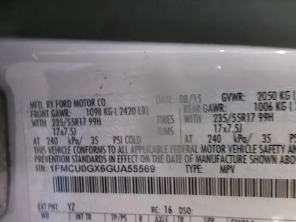 1FMCU0GX6GUA55569 2016 FORD ESCAPE - Image 8