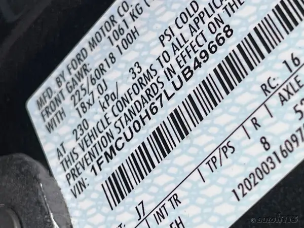 1FMCU0H67LUB49668 2020 FORD ESCAPE - Image 8