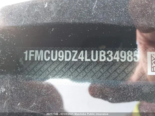 1FMCU9DZ4LUB34985 2020 FORD ESCAPE - Image 8