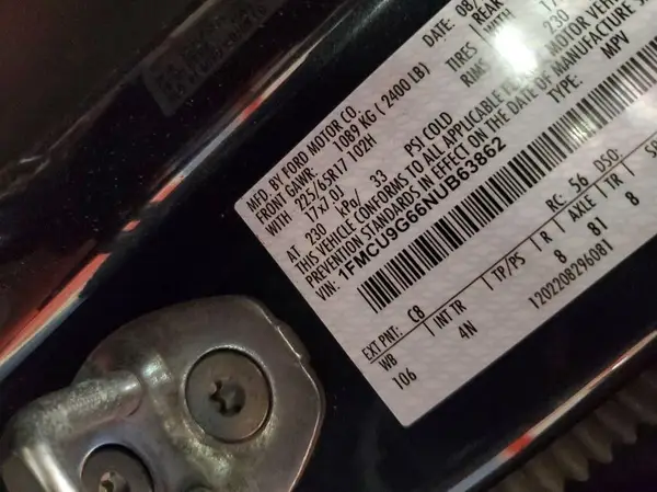 1FMCU9G66NUB63862 2022 FORD ESCAPE - Image 8