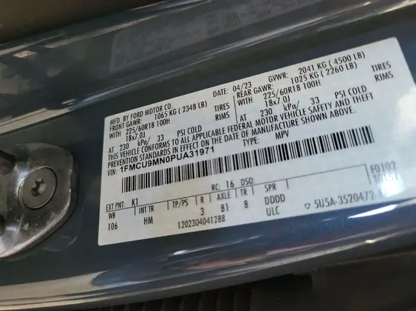 1FMCU9MN0PUA31971 2023 FORD ESCAPE - Image 8