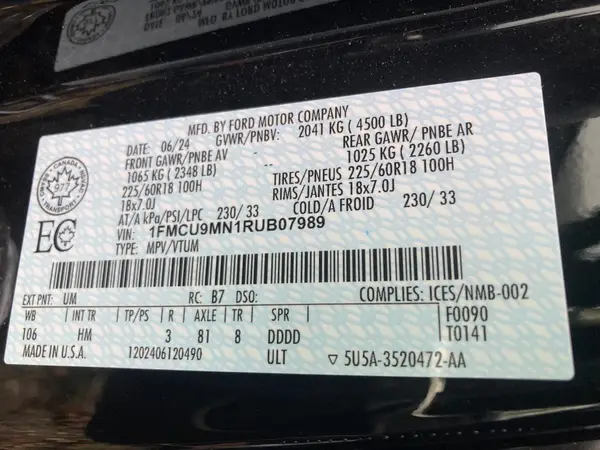 1FMCU9MN1RUB07989 2024 FORD ESCAPE - Image 8