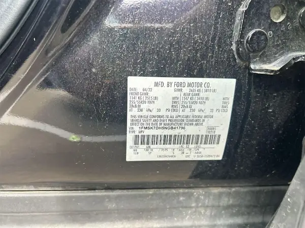 1FMSK7DH5NGB41796 2022 FORD EXPLORER - Image 1