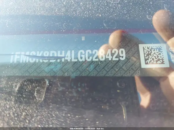 1FMSK8DH4LGC28429 2020 FORD EXPLORER - Image 8