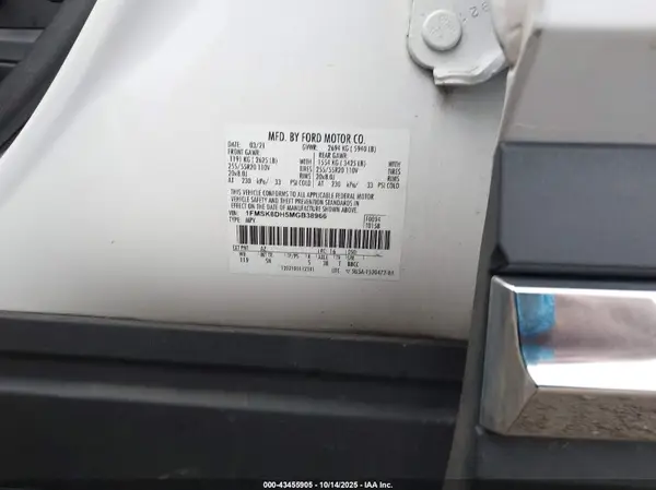 1FMSK8DH5MGB38966 2021 FORD EXPLORER - Image 8