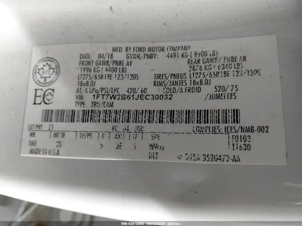 1FT7W2B61JEC30032 2018 FORD F250 - Image 8
