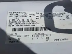 1FT7W2B67KEG23664 2019 FORD F250
