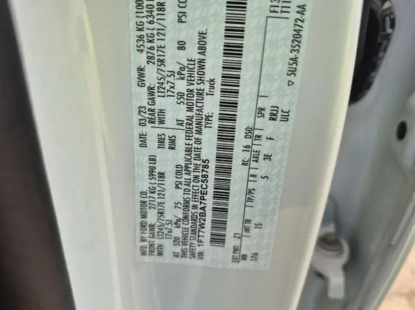 1FT7W2BA7PEC58785 2023 FORD F250 - Image 1