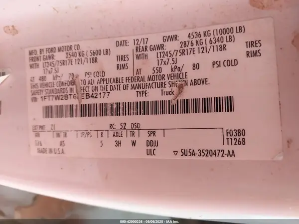 1FT7W2BT6JEB42177 2018 FORD F250 - Image 8