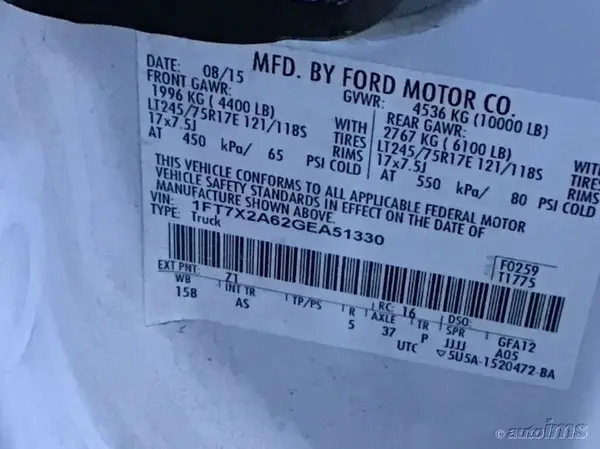 1FT7X2A62GEA51330 2016 FORD F250 - Image 8