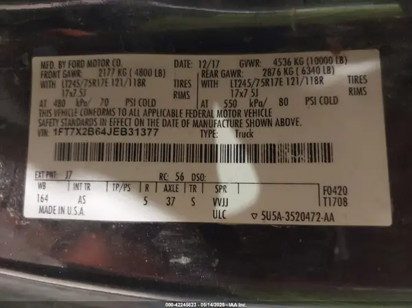 1FT7X2B64JEB31377 2018 FORD F250 - Image 8
