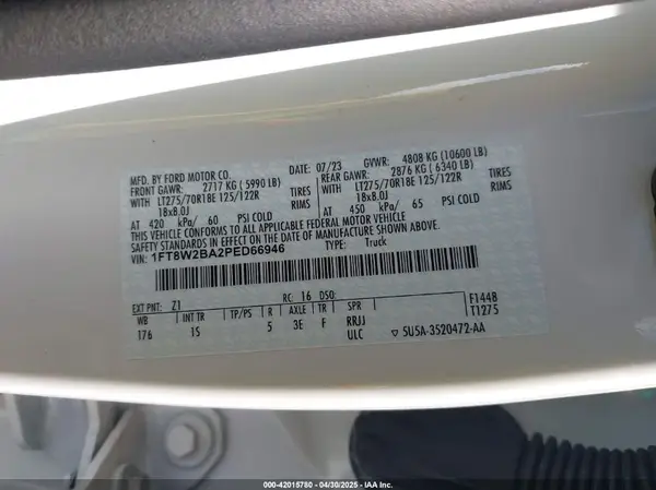 1FT8W2BA2PED66946 2023 FORD F250 - Image 8