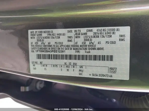 1FT8W2BA3PEE12381 2023 FORD F250 - Image 8