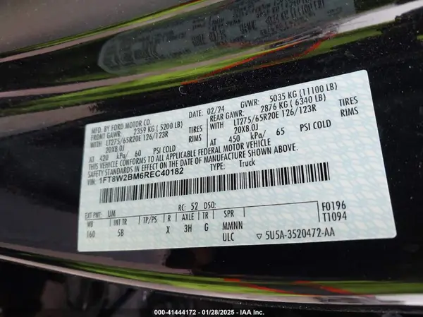 1FT8W2BM6REC40182 2024 FORD F250 - Image 8