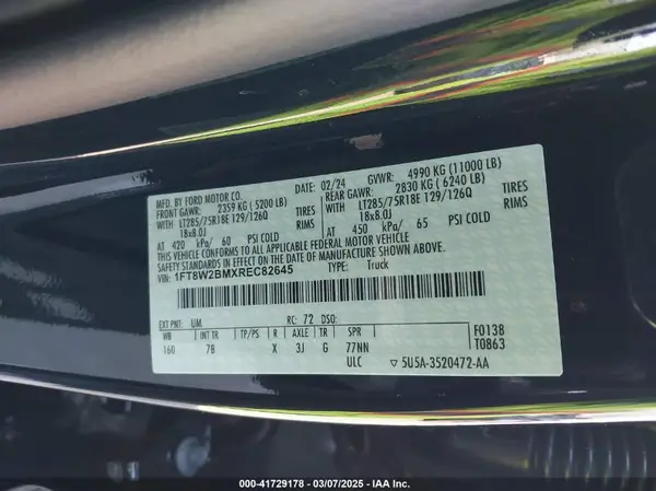 1FT8W2BMXREC82645 2024 FORD F250 - Image 8