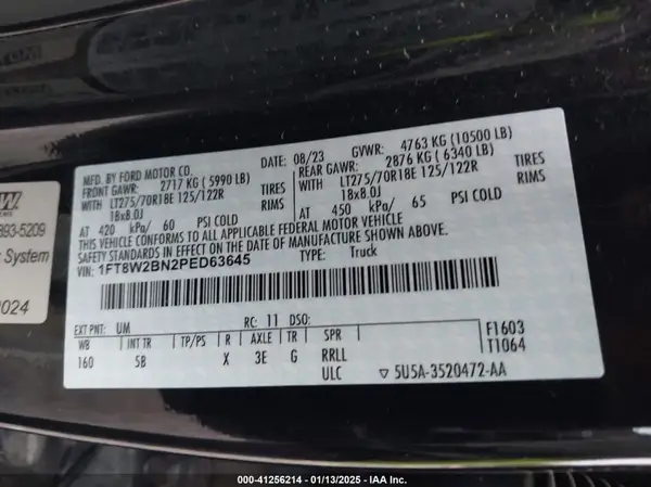 1FT8W2BN2PED63645 2023 FORD F250 - Image 8