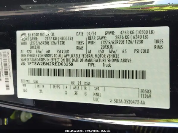 1FT8W2BN2RED63258 2024 FORD F250 - Image 8