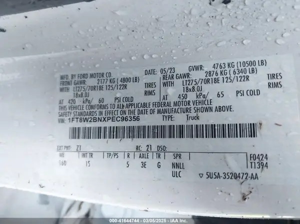 1FT8W2BNXPEC96356 2023 FORD F250 - Image 8