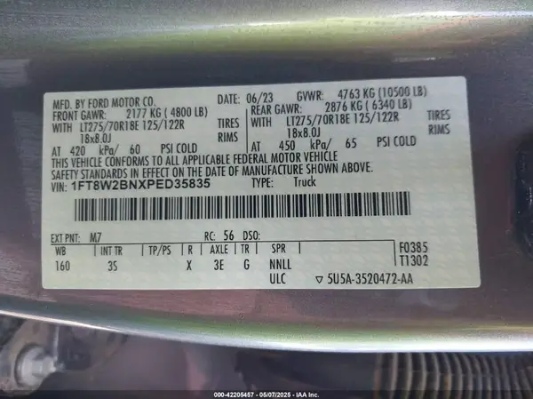 1FT8W2BNXPED35835 2023 FORD F250 - Image 8