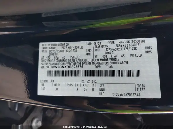 1FT8W2BNXREF23676 2024 FORD F250 - Image 8