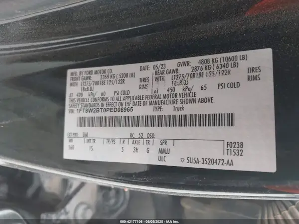 1FT8W2BT0PED08965 2023 FORD F250 - Image 8