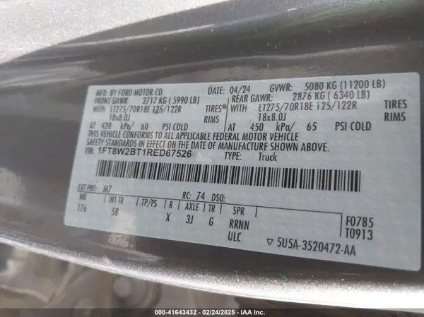 1FT8W2BT1RED67526 2024 FORD F250 - Image 8