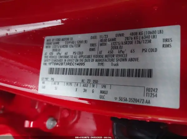 1FT8W2BT3REC14095 2024 FORD F250 - Image 8