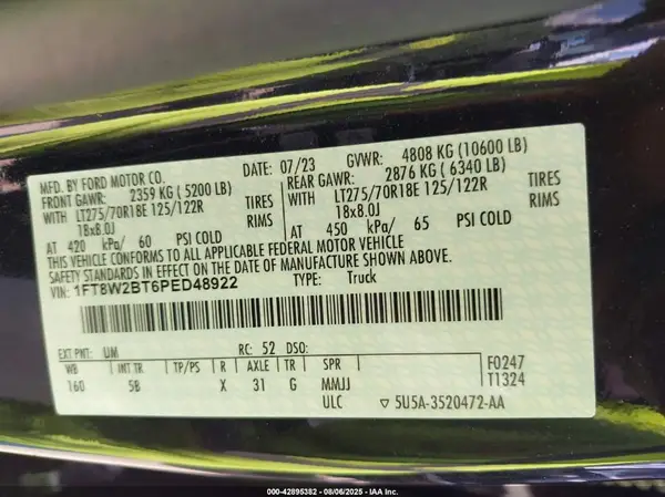 1FT8W2BT6PED48922 2023 FORD F250 - Image 8
