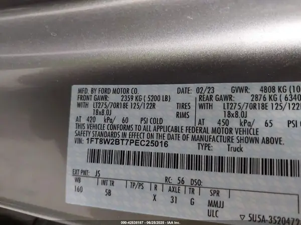 1FT8W2BT7PEC25016 2023 FORD F250 - Image 8